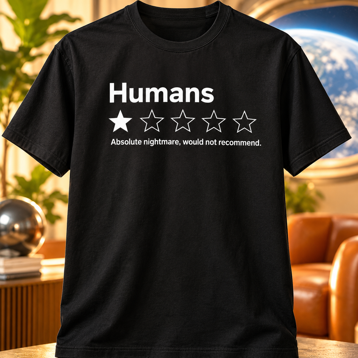 Humans One Star - Unisex Joke Funny T-Shirt
